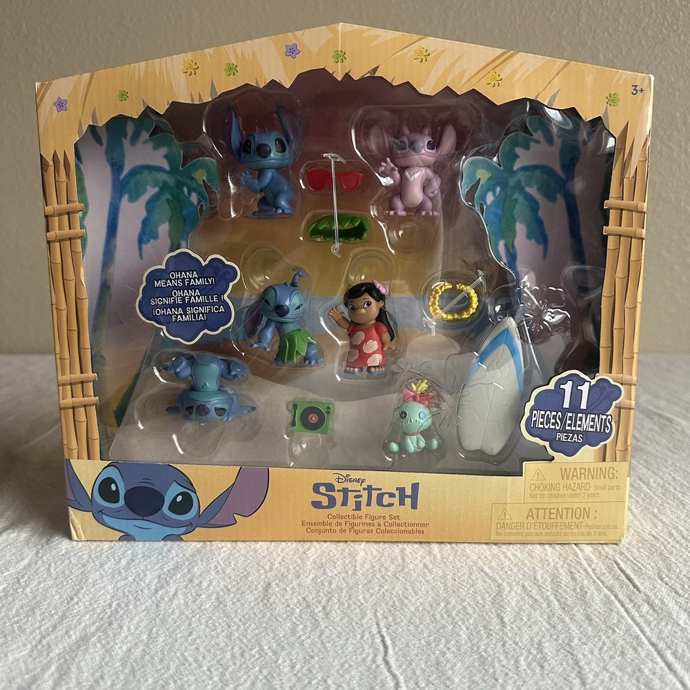 Disney‎ Stitch Movie Collectible Figure Set 11 Piece New
